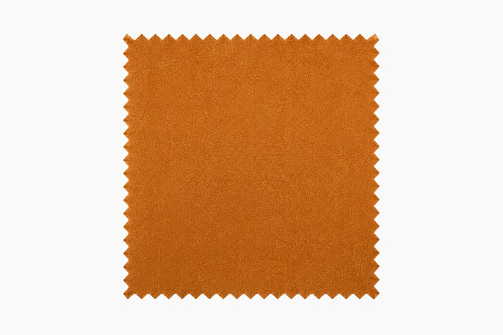 KAWOLA Stoffmuster Velvet orange