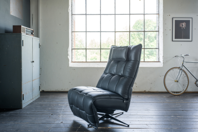 Vorschau: KAWOLA Sessel MIKO Relaxsessel drehbar Leder schwarz Vorschau: KAWOLA Sessel MIKO Relaxsessel drehbar Leder schwarz