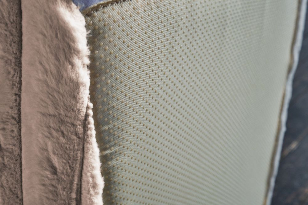 KAWOLA Hocker WIOLO SOFT Sitzelement für Modulsofa Weicher Breitcord taupe