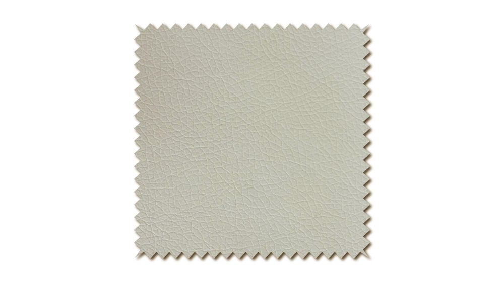 KAWOLA Stoffmuster Kunstleder weiß 10x10cm