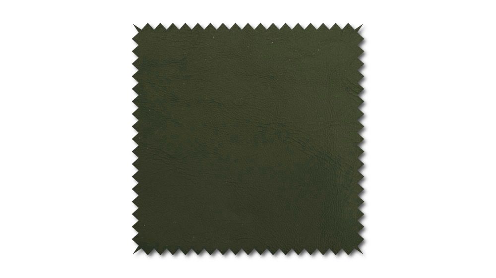 KAWOLA Stoffmuster Kunstleder grün 10x10cm