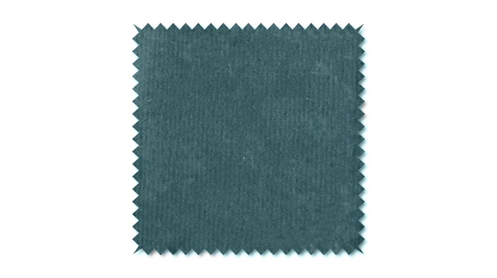KAWOLA Stoffmuster Velvet grün petrol
