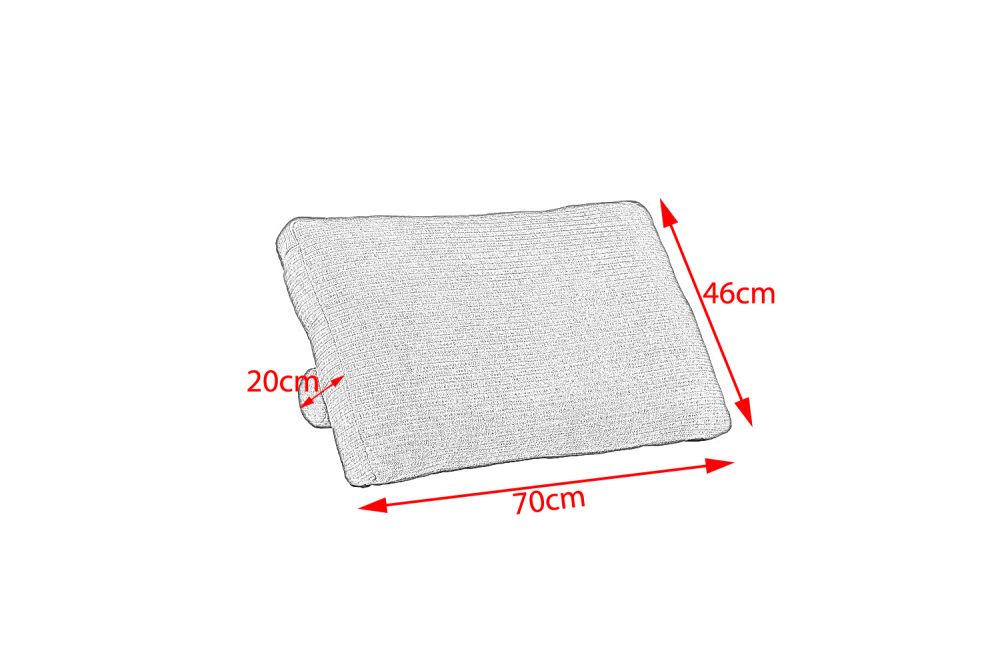 KAWOLA Rückenkissen SEPHI mit Rolle Cord Vintage silber