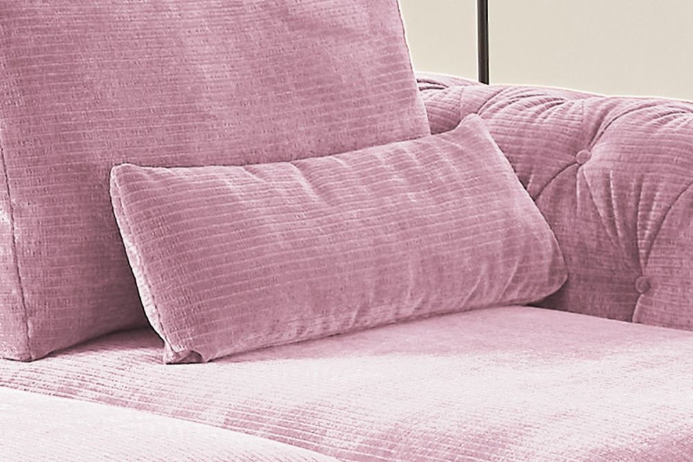 KAWOLA Nierenkissen SEPHI groß Cord Vintage rosa