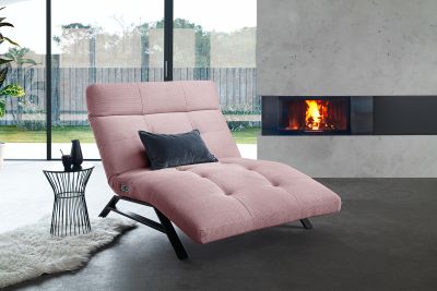 KAWOLA Relaxliege AMERIVA motorisch Maxi Feincord rosa KAWOLA Relaxliege AMERIVA motorisch Maxi Feincord rosa