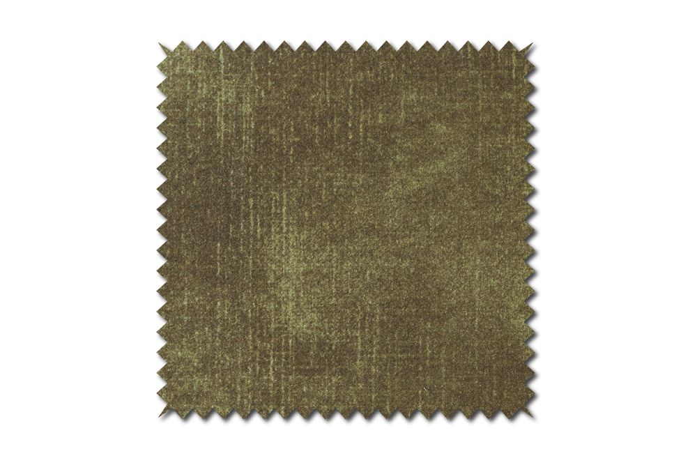 KAWOLA Stoffmuster Velvet olivgrün 10x10cm