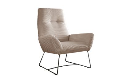 Vorschau: KAWOLA Sessel BISA Cord taupe Vorschau: KAWOLA Sessel BISA Cord taupe