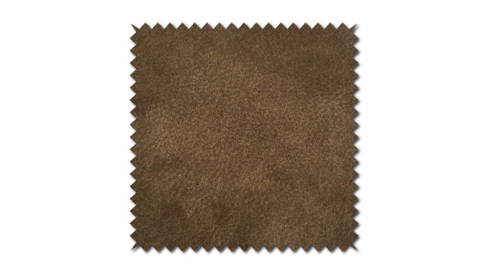 KAWOLA Stoffmuster Leder braun 10x10cm