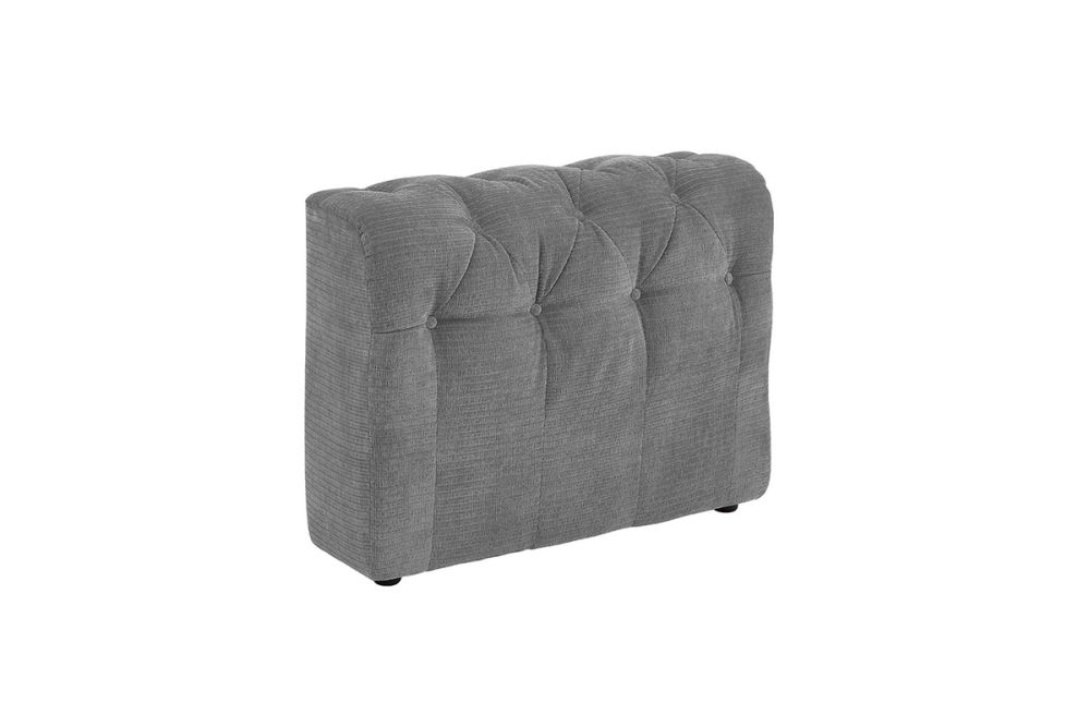 KAWOLA Sofa Seitenelement SEPHI medium Cord Vintage grau