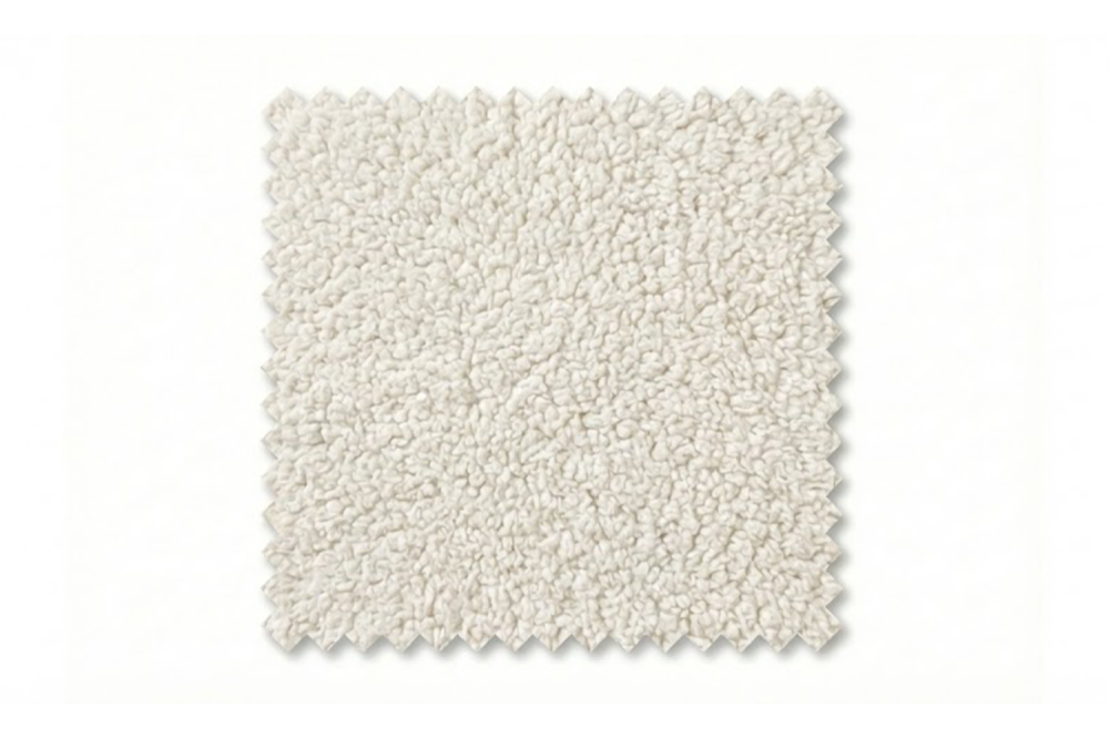 KAWOLA Stoffmuster Stoff cremeweiß