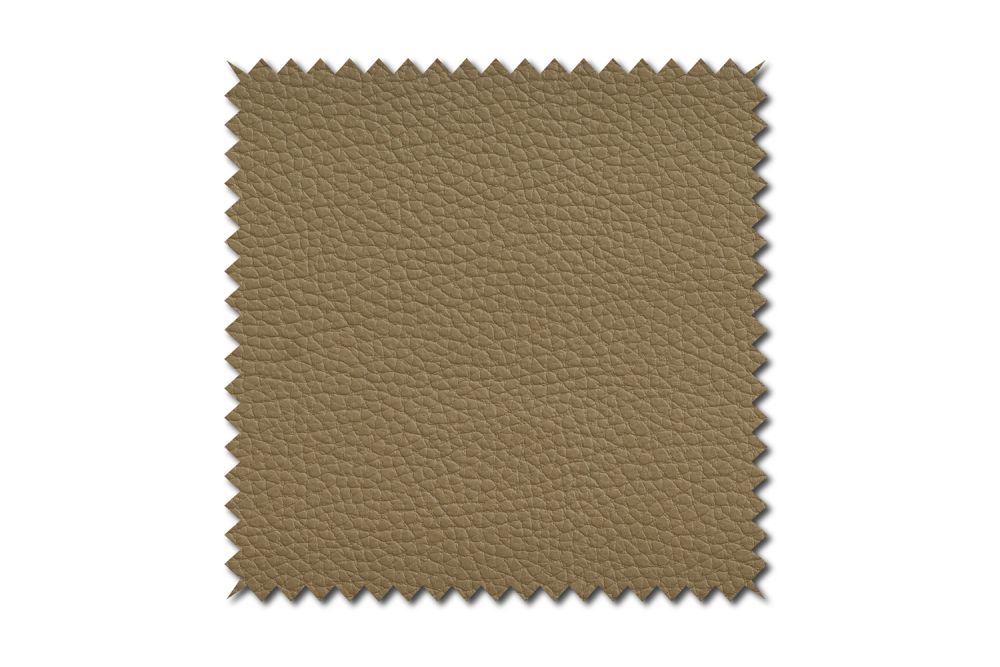KAWOLA Stoffmuster Leder oliv 10x10cm