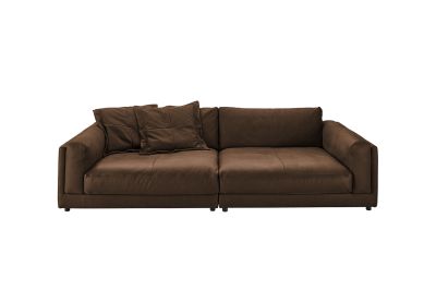 Vorschau: KAWOLA Big Sofa RAINA Leder braun Vorschau: KAWOLA Big Sofa RAINA Leder braun