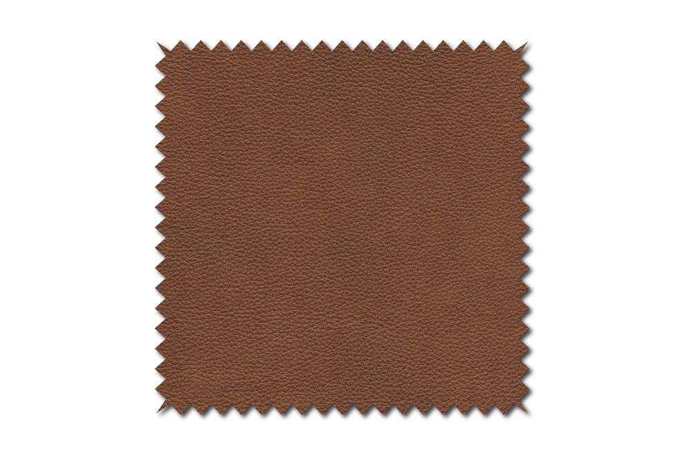 KAWOLA Stoffmuster Leder braun 10x10cm