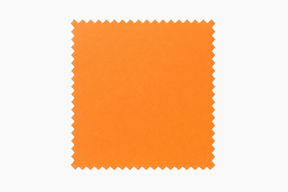 KAWOLA Stoffmuster Kunstleder orange