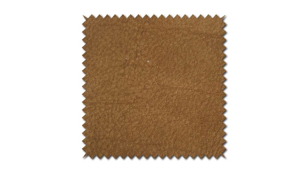 KAWOLA Stoffmuster Leder cognac 10x10cm