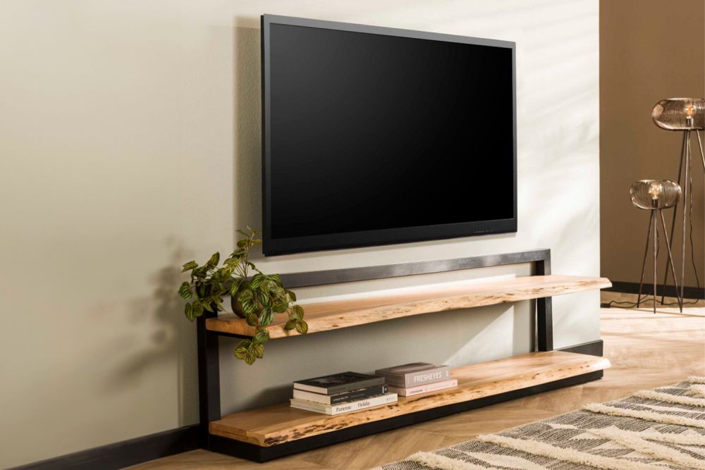 KAWOLA Lowboard ALVOR TV-Board Akazie natur