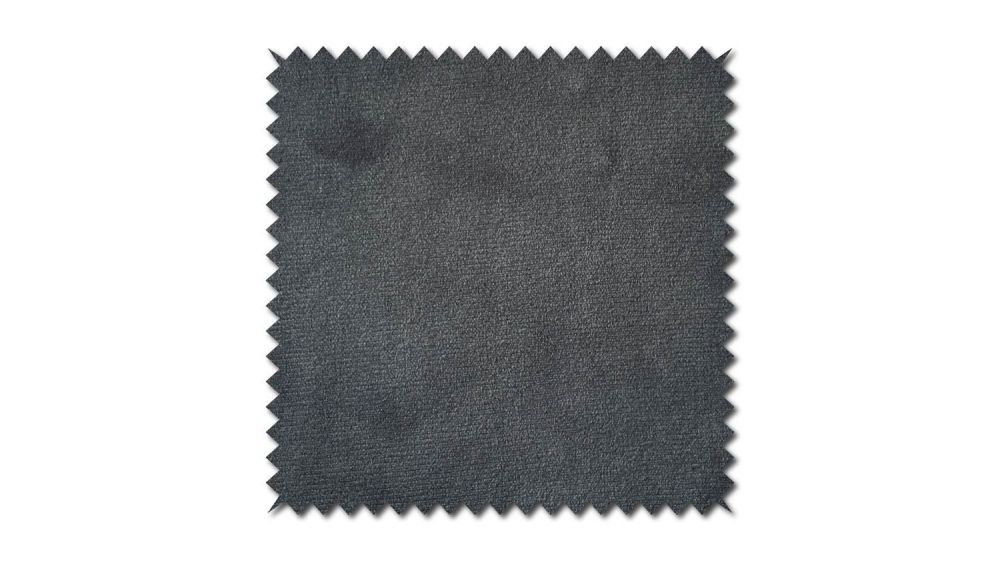 KAWOLA Stoffmuster Velvet silber 10x10cm