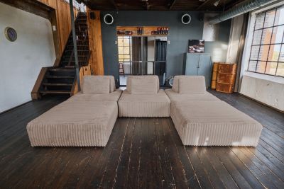 Vorschau: KAWOLA Modulsofa WIOLO SOFT 5 Module 5 Rückenkissen Weicher Breitcord taupe Vorschau: KAWOLA Modulsofa WIOLO SOFT 5 Module 5 Rückenkissen Weicher Breitcord taupe