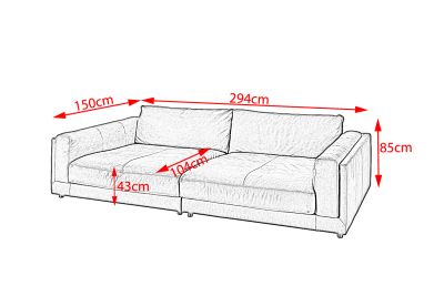 Vorschau: KAWOLA Big Sofa RAINA Leder olivgrün Vorschau: KAWOLA Big Sofa RAINA Leder olivgrün