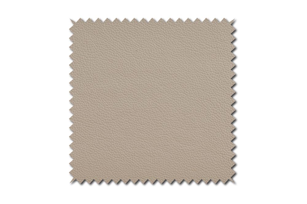 KAWOLA Stoffmuster Leder weiß 10x10cm