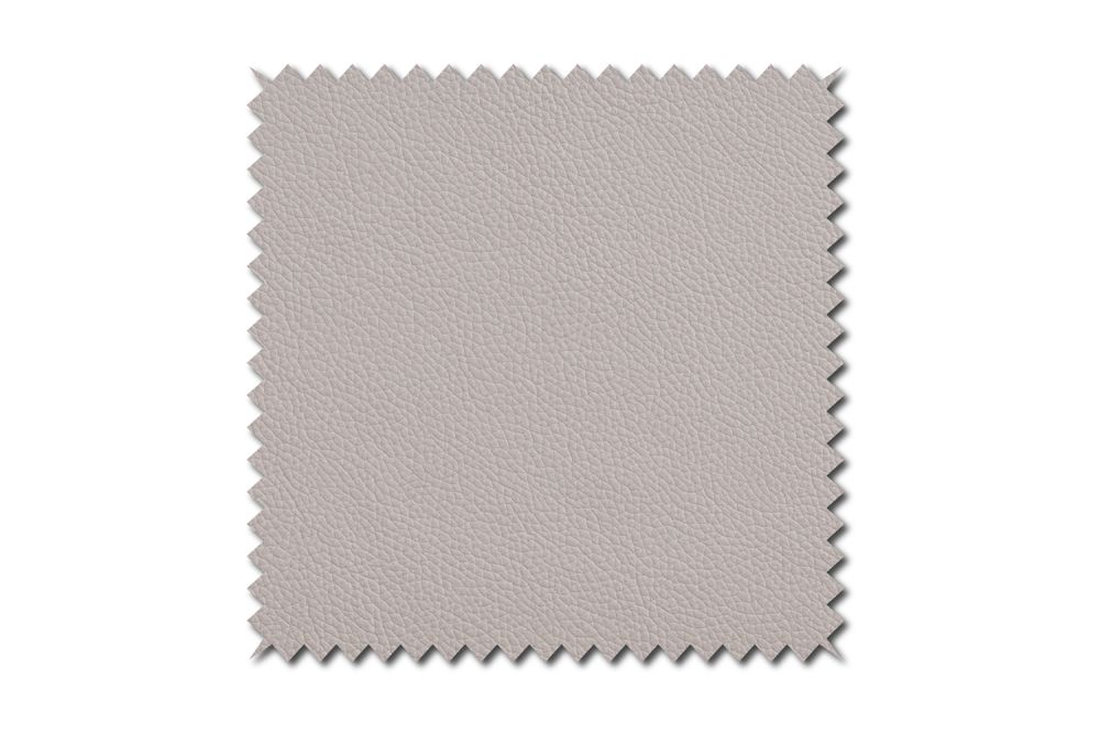 KAWOLA Stoffmuster Leder hellgrau 10x10cm
