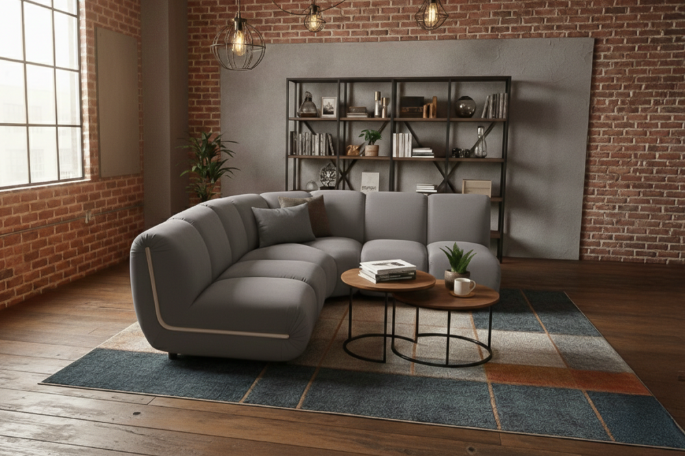 KAWOLA Modulsofa LAYLA Ecksofa 3 Module Velvet taupe