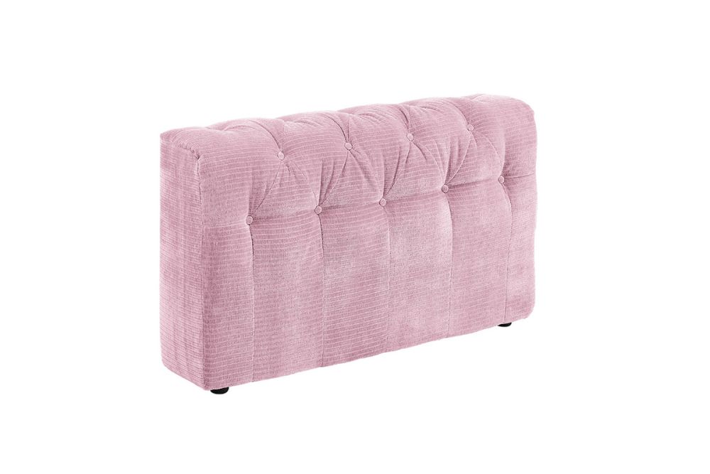 KAWOLA Sofa Seitenelement SEPHI groß Cord Vintage rosa