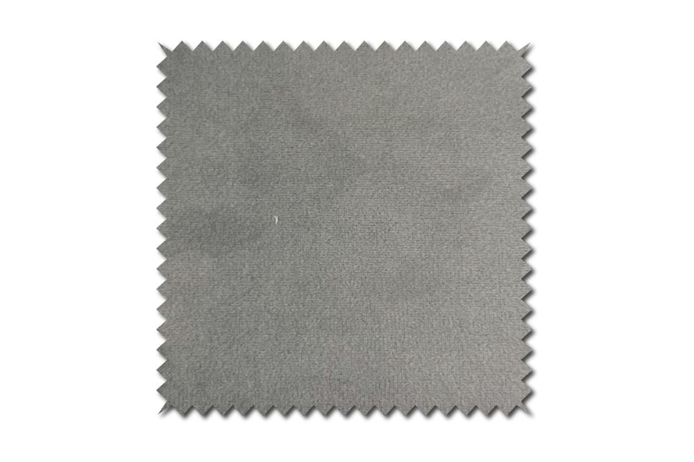 KAWOLA Stoffmuster Velvet silber