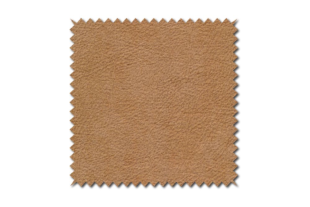 KAWOLA Stoffmuster Stoff cognac 10x10cm