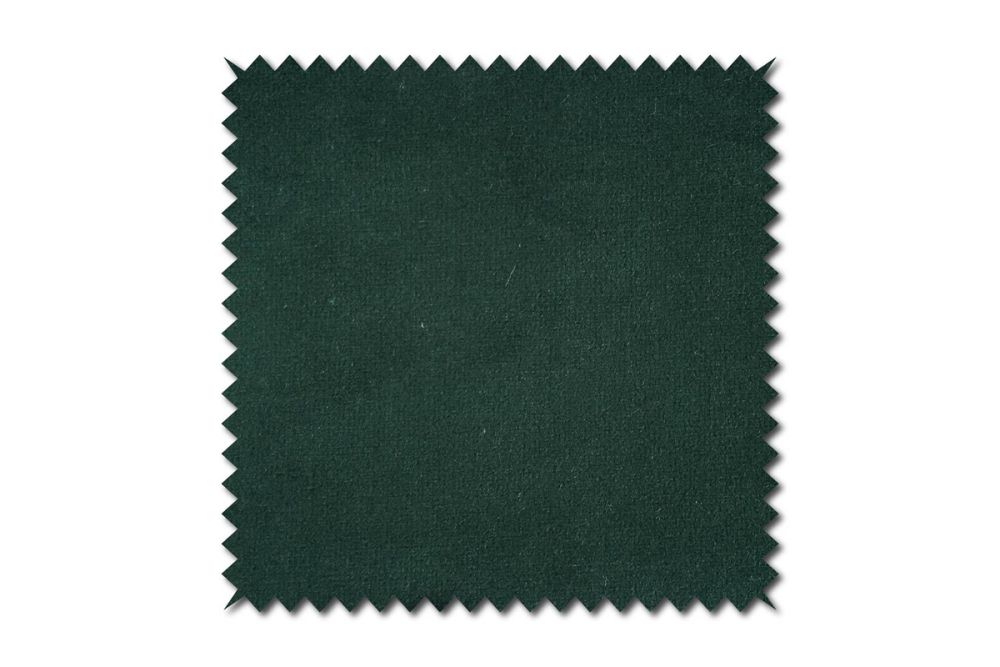 KAWOLA Stoffmuster Velvet smaragd 10x10cm