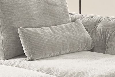 Vorschau: KAWOLA Nierenkissen SEPHI groß Cord Vintage silber Vorschau: KAWOLA Nierenkissen SEPHI groß Cord Vintage silber