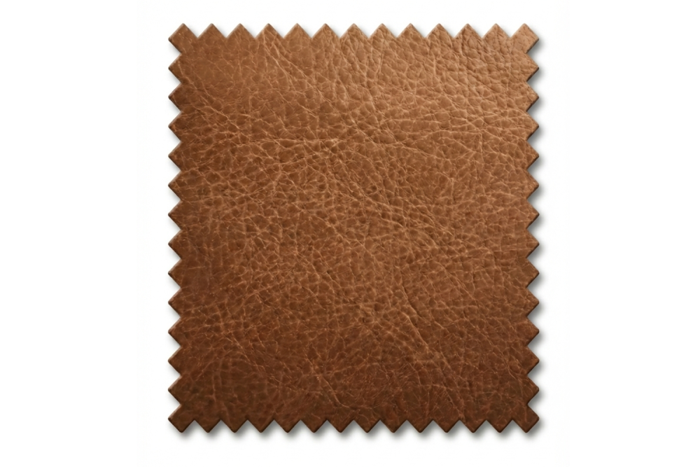 KAWOLA Stoffmuster Leder cognac