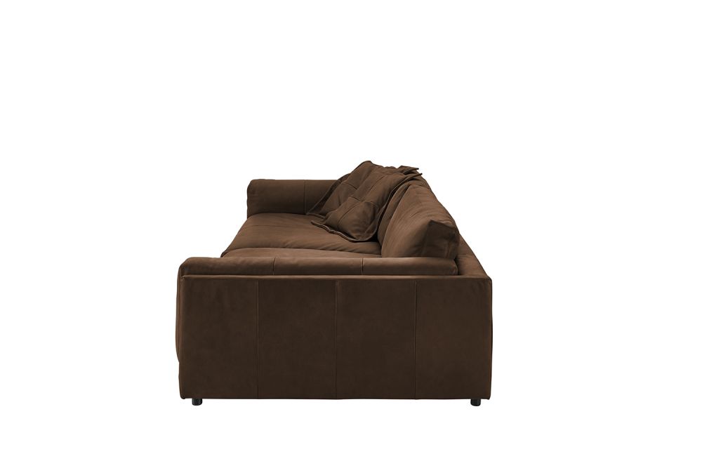 KAWOLA Big Sofa RAINA Leder braun