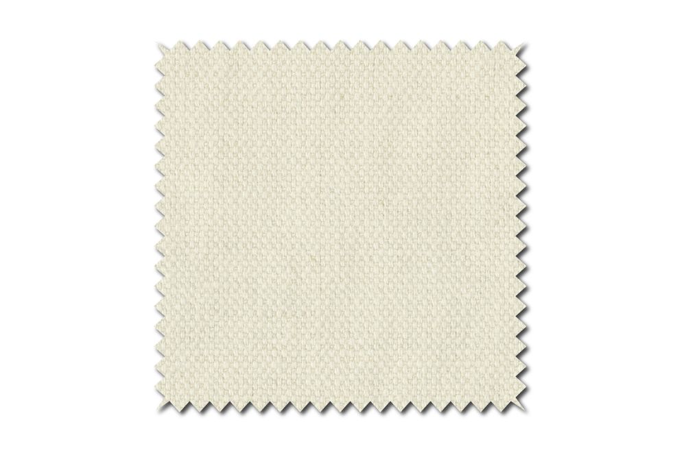 KAWOLA Stoffmuster Stoff cremeweiß 10x10cm
