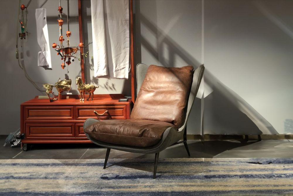 B-Ware KAWOLA Sessel ERIO Cocktailsessel Vintage-Leder braun