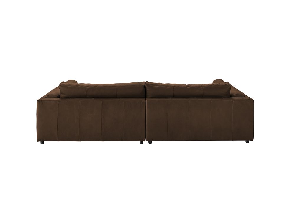 KAWOLA Big Sofa RAINA Leder braun