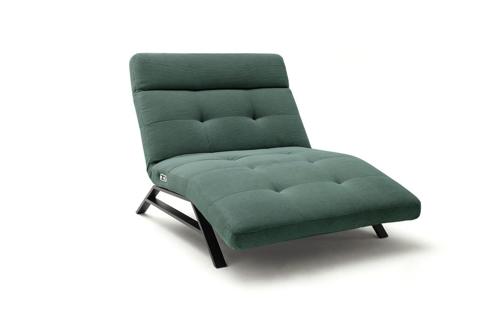 KAWOLA Relaxliege AMERIVA motorisch Maxi Feincord grün