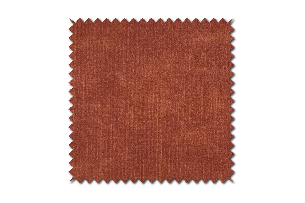 KAWOLA Stoffmuster Velvet kupfer 10x10cm