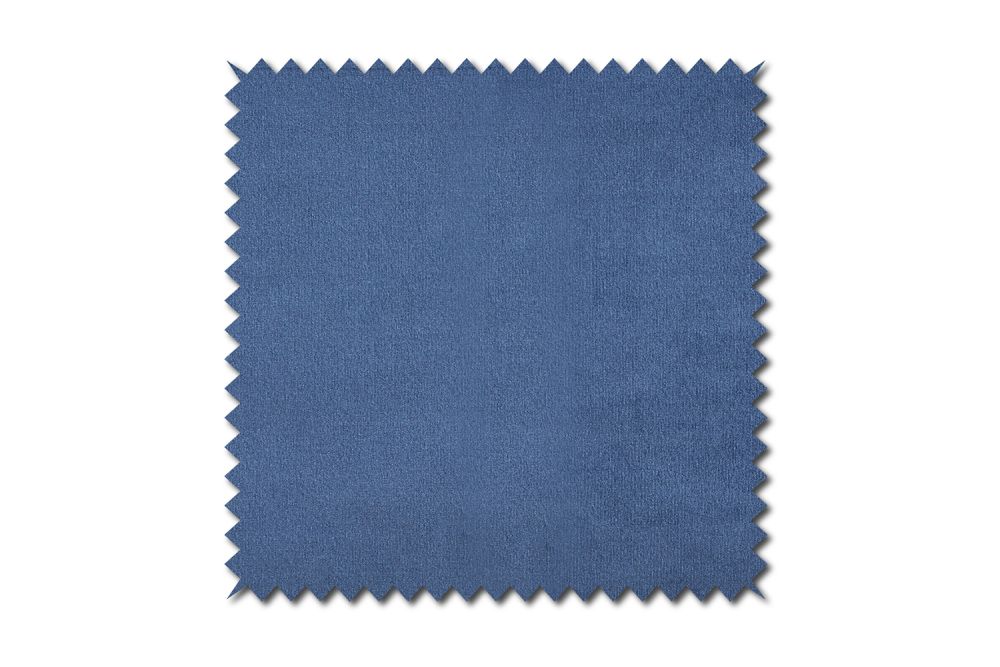 KAWOLA Stoffmuster Velvet blau