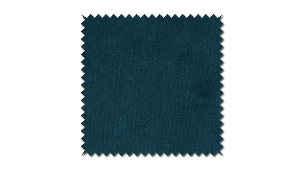 KAWOLA Stoffmuster Velvet blau 10x10cm