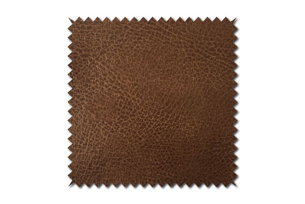 KAWOLA Stoffmuster Kunstleder mit Lederanteil cognac 10x10cm