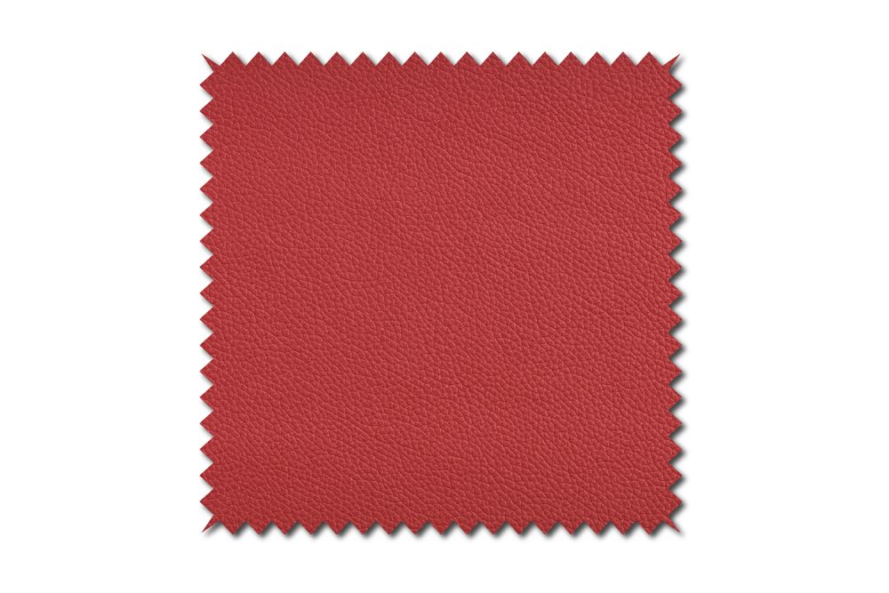 KAWOLA Stoffmuster Leder rot