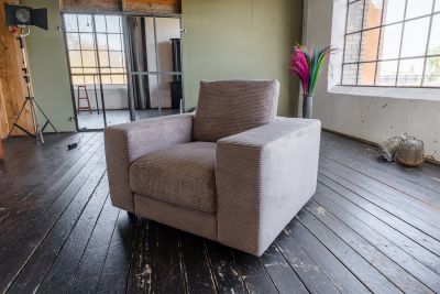 KAWOLA Sessel MADELINE Cord taupe KAWOLA Sessel MADELINE Cord taupe