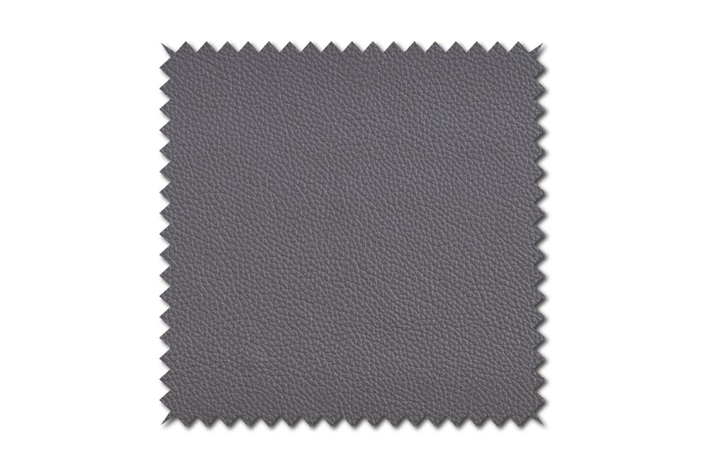 KAWOLA Stoffmuster Leder grau 10x10cm