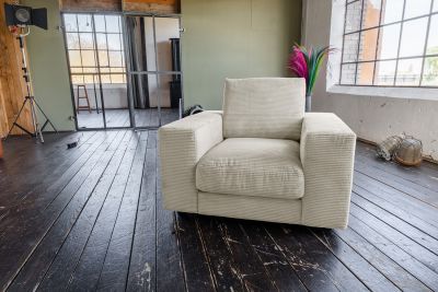 Vorschau: KAWOLA Sessel MADELINE Cord cremeweiß Vorschau: KAWOLA Sessel MADELINE Cord cremeweiß