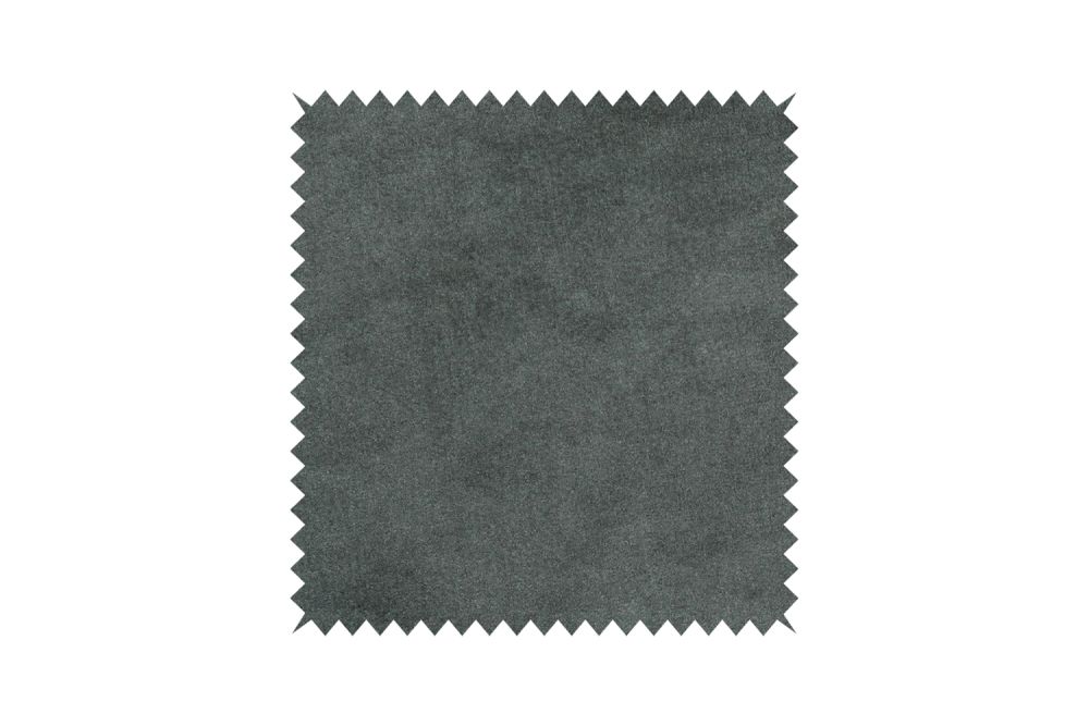 KAWOLA Stoffmuster Velvet grau 10x10cm