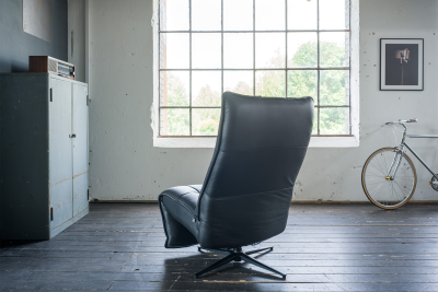 Vorschau: KAWOLA Sessel MIKO Relaxsessel drehbar Leder schwarz Vorschau: KAWOLA Sessel MIKO Relaxsessel drehbar Leder schwarz