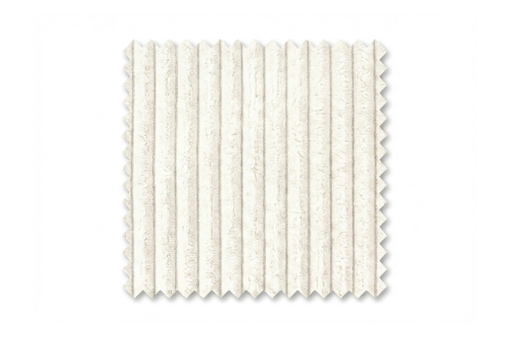 KAWOLA Stoffmuster Cord cremeweiß