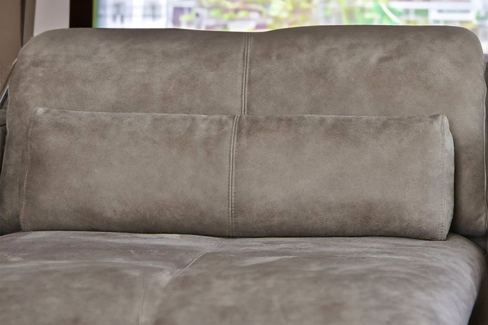 Kissen Sofakissen Nierenkissen GIGANT Leder Taupe