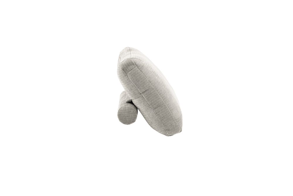 KAWOLA Rückenkissen SEPHI mit Rolle Cord Vintage silber